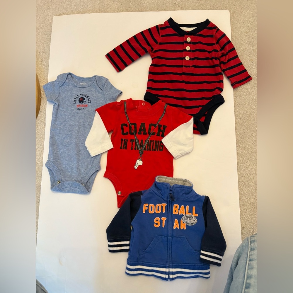 Newborn Football Sport Themed Bundle NB and 0-3 months collection
